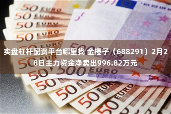 实盘杠杆配资平台哪里找 金橙子(688291)2月28日主力资金净卖出996.82万元