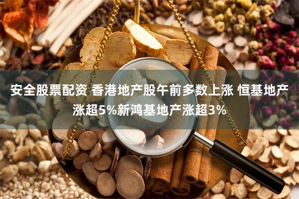 安全股票配资 香港地产股午前多数上涨 恒基地产涨超5%新鸿基地产涨超3%