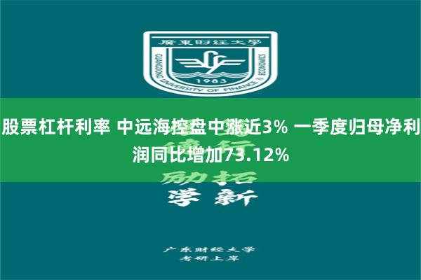 股票杠杆利率 中远海控盘中涨近3% 一季度归母净利润同比增加73.12%