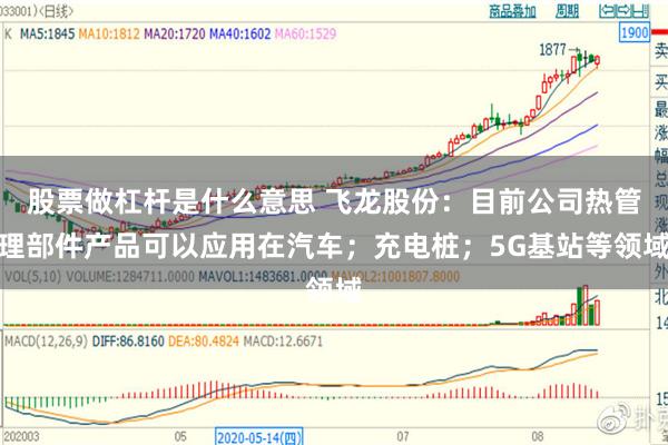 股票做杠杆是什么意思 飞龙股份:目前公司热管理部件产品可以应用在汽车;充电桩;5G基站等领域