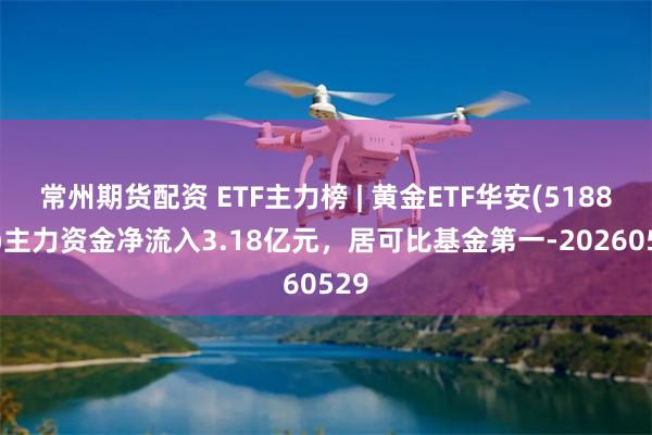 常州期货配资 ETF主力榜 | 黄金ETF华安(518880)主力资金净流入3.18亿元，居可比基金第一-20260529