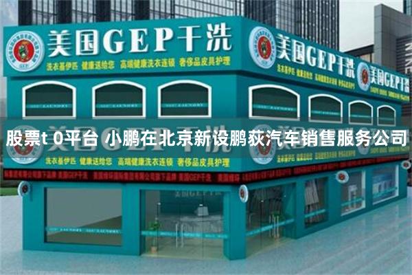 股票t 0平台 小鹏在北京新设鹏荻汽车销售服务公司