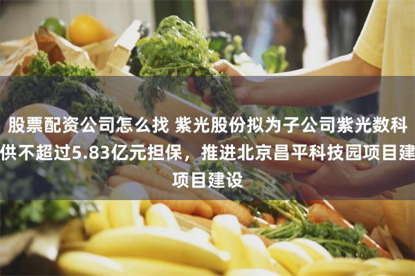 股票配资公司怎么找 紫光股份拟为子公司紫光数科提供不超过5.83亿元担保，推进北京昌平科技园项目建设
