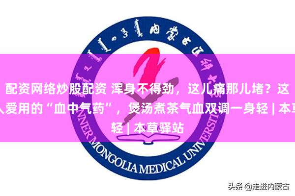 配资网络炒股配资 浑身不得劲，这儿痛那儿堵？这味古人爱用的“血中气药”，煲汤煮茶气血双调一身轻 | 本草驿站