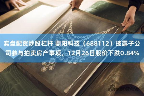 实盘配资炒股杠杆 鼎阳科技（688112）披露子公司参与拍卖房产事项，12月26日股价下跌0.84%
