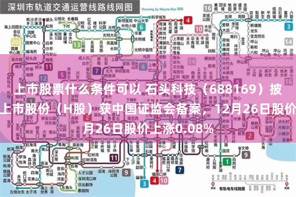 上市股票什么条件可以 石头科技（688169）披露发行境外上市股份（H股）获中国证监会备案，12月26日股价上涨0.08%