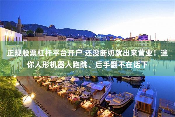 正规股票杠杆平台开户 还没断奶就出来营业!迷你人形机器人跑跳、后手翻不在话下