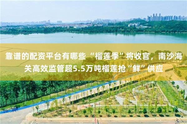 靠谱的配资平台有哪些 “榴莲季”将收官,南沙海关高效监管超5.5万吨榴莲抢“鲜”供应