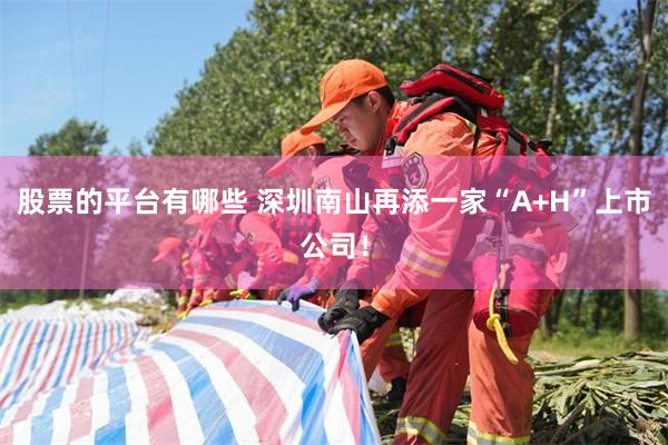 股票的平台有哪些 深圳南山再添一家“A+H”上市公司！
