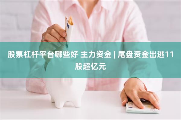 股票杠杆平台哪些好 主力资金 | 尾盘资金出逃11股超亿元