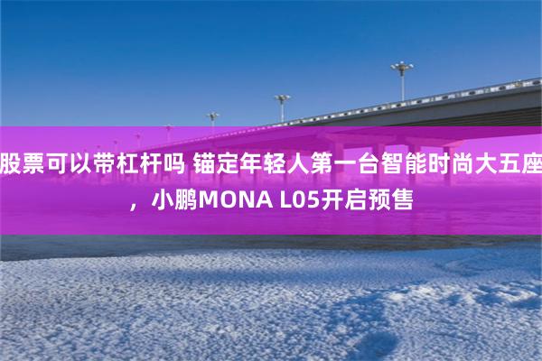 股票可以带杠杆吗 锚定年轻人第一台智能时尚大五座，小鹏MONA L05开启预售